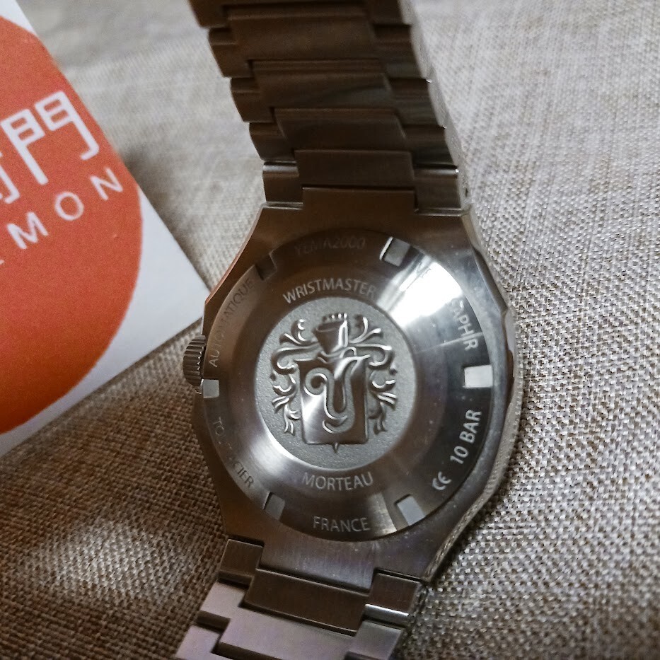 YEMA Wristmaster Traveler YWTR21 Automatic Mens Watch Cal.YEMA2000 Date Black