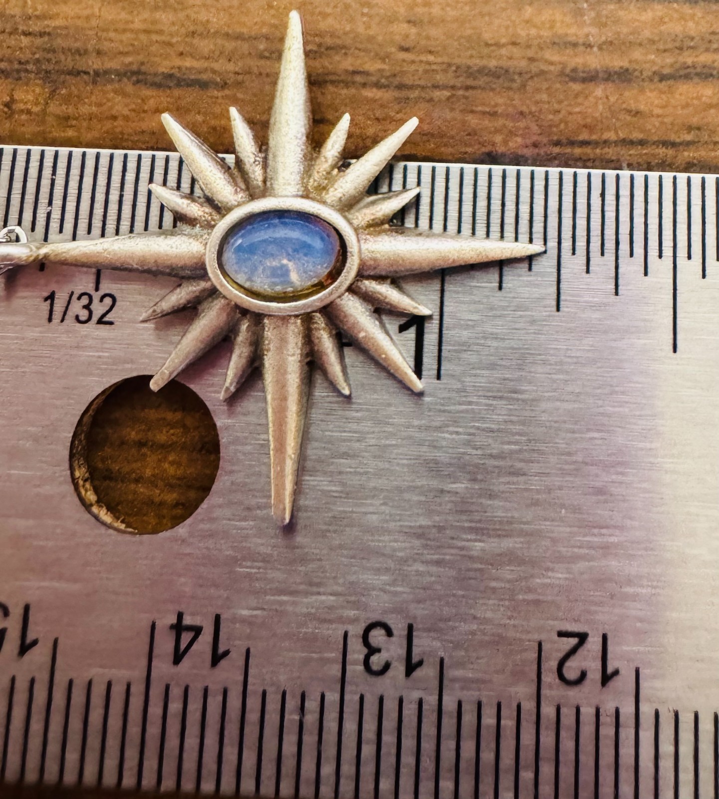 Northern Star Pendant Necklace Hand Painted by Local Ozark Artist–Me