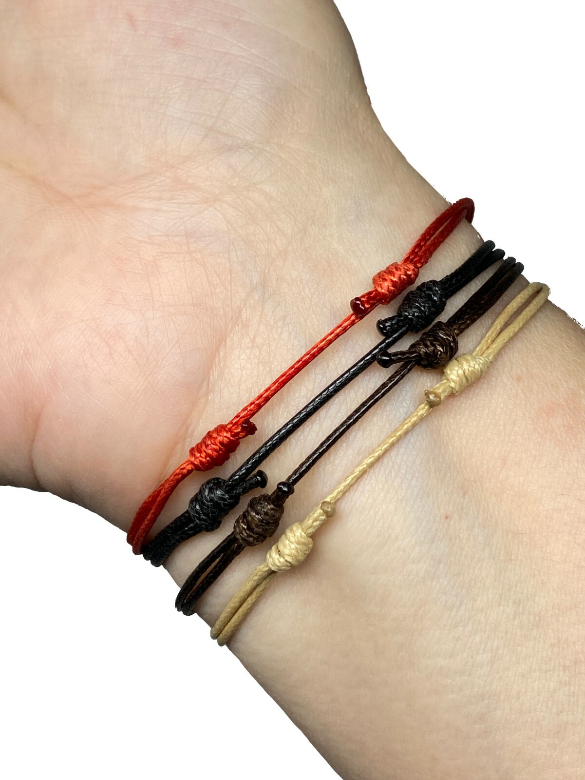Surfer Adjustable Bracelet Waterproof Jewelry Red Cord Mens Women Unisex Gift