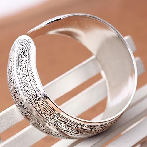 Luhaomisky 1Pc Silver Tibeten Carved Spiral Flower Small,