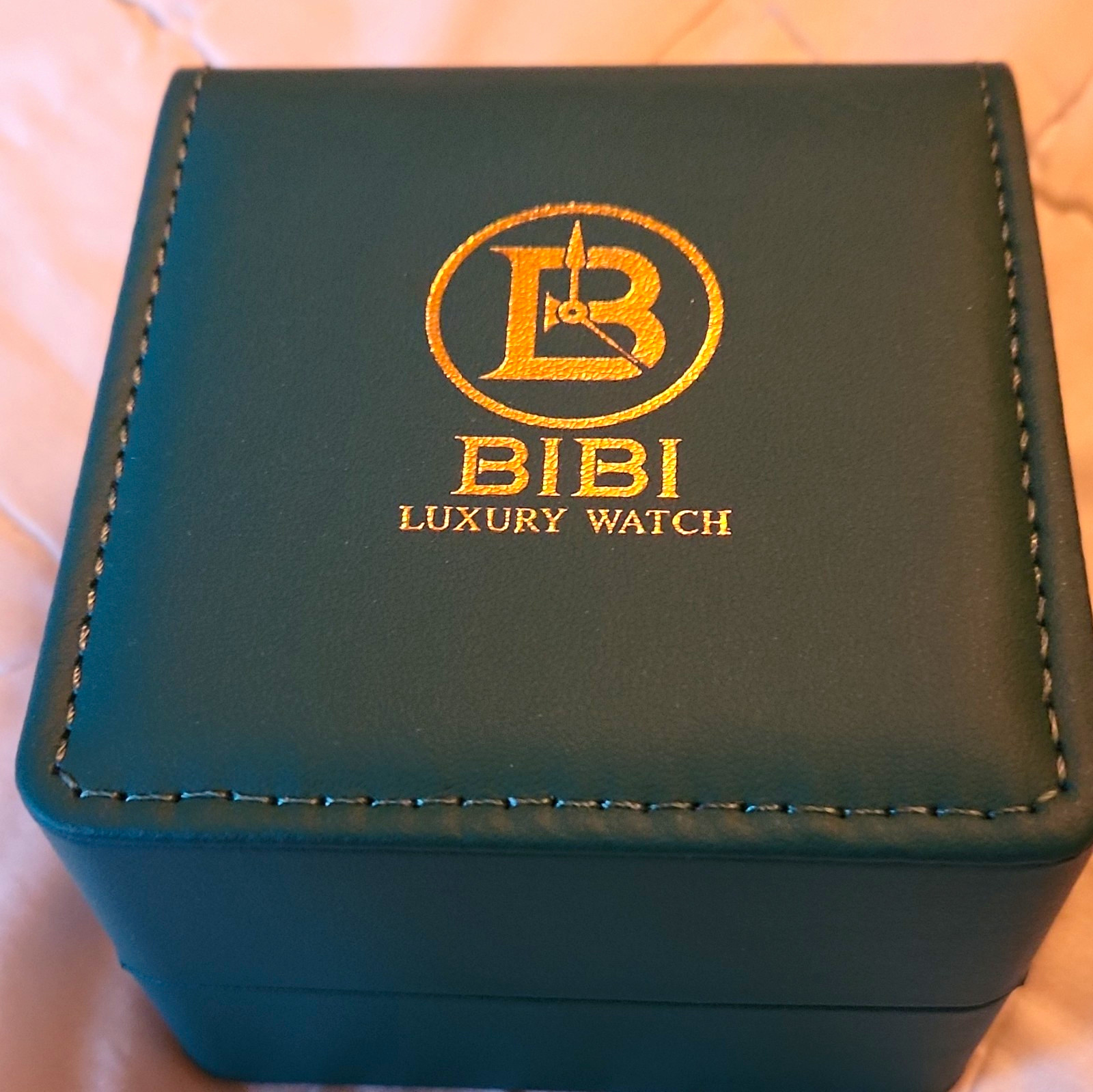 BIBI Luxury Quartz Analog Silver Tone Crystal Dial Date SS Bracelet w/ Box