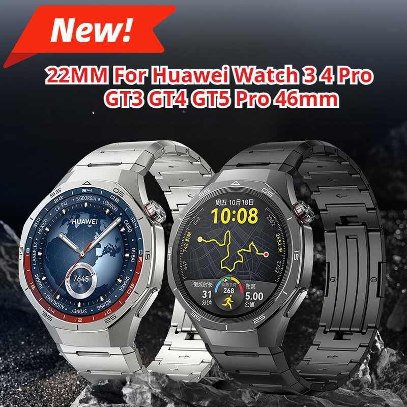 Stainless Steel Strap For Huawei Watch 3 4 Pro GT3 GT4 GT5 Pro 46mm Metal Band