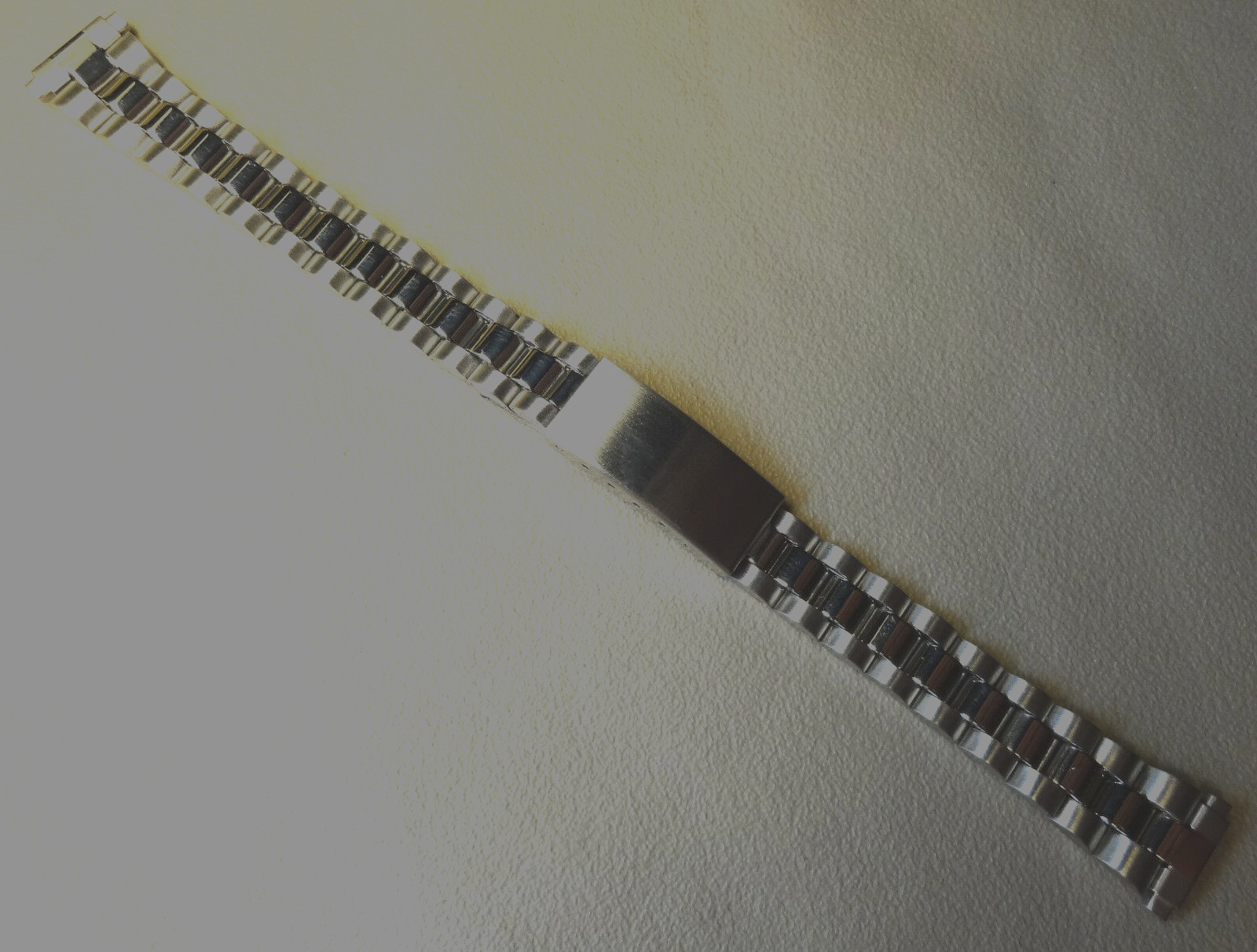New Silver Tone Stainless Steel Adjustable Clasp 11mm 12mm 13mm 14mm Watch Band