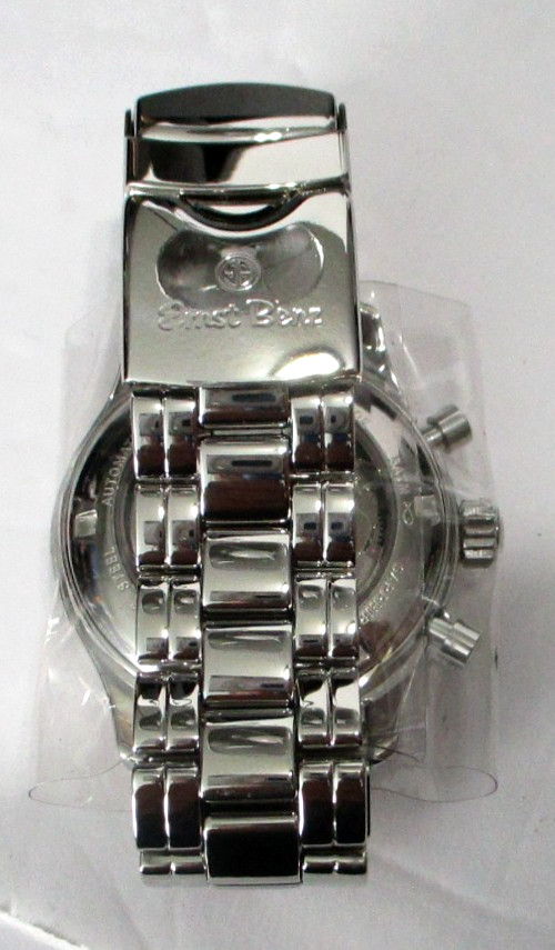 Ernst Benz Chronoscope GC20122D 40mm Polished SS, Diamond Bezel, automatic watch