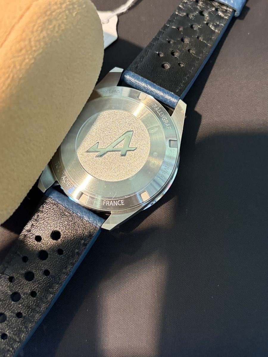 Brand new Yema Rallygraph Alpine manual-winding chronograph YRAL25ALP