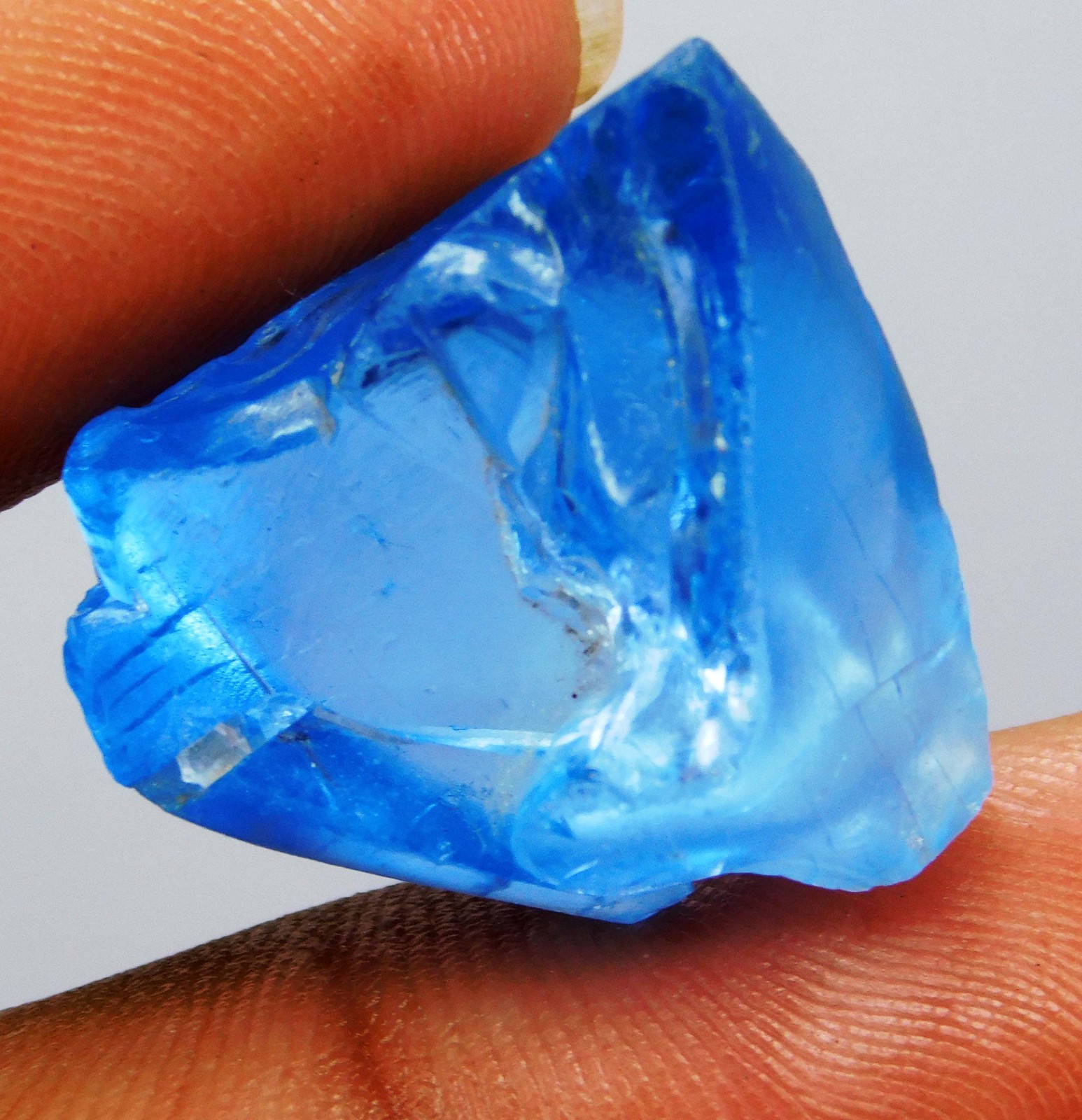 40.55 Ct Natural Ceylon Blue Sapphire Unheated Geuda Rough Loose Gem | Sri Lanka