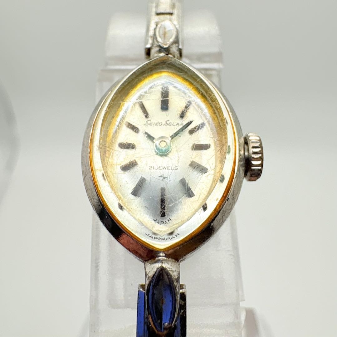 SEIKO Solar-Powered Hand-Winding Watch, 21 Jewels, Ladies’, Rare Item