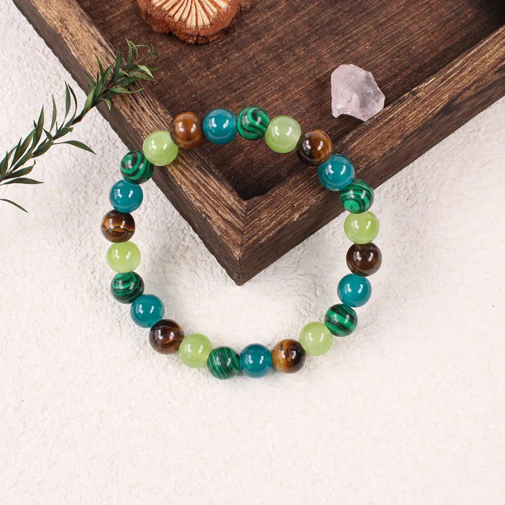rich money bracelet women tiki Bohemian Natural stone Tiger eye stone bangles