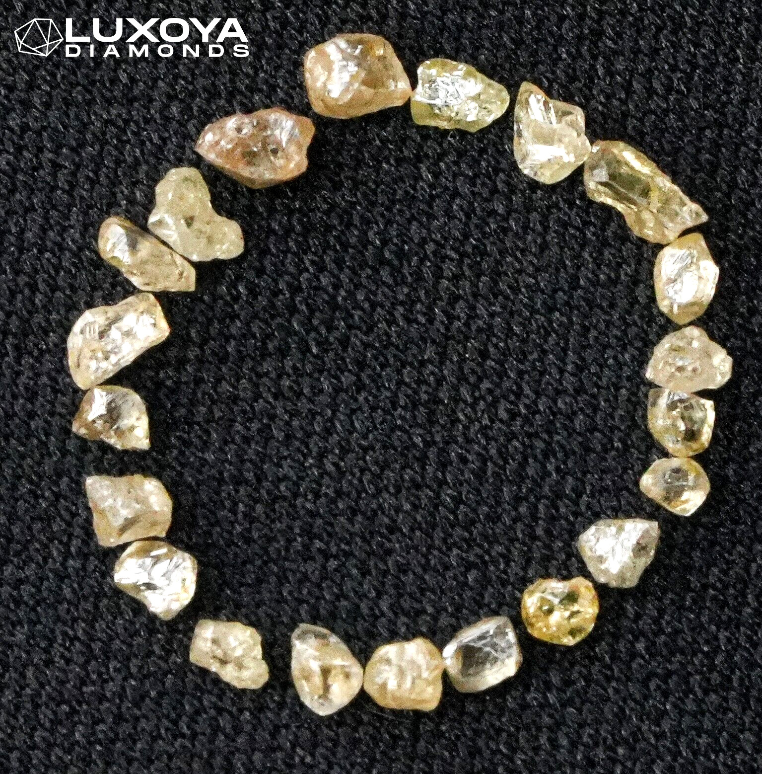 1 Carat Natural Loose Rough 18 pcs Yellowish Uncut Raw 1.90TO3.00 MMDiamonds