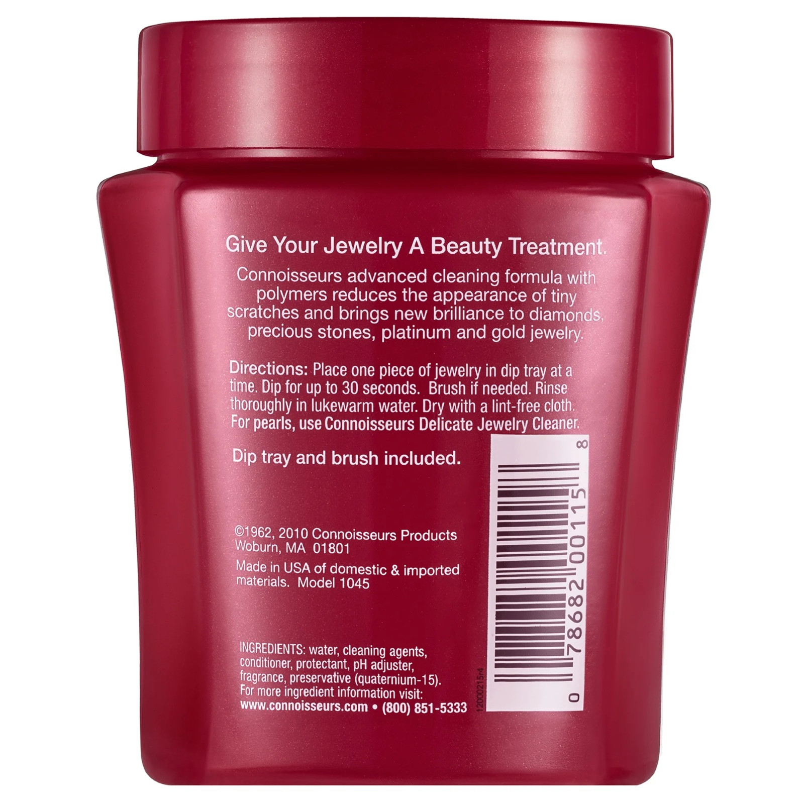 Connoisseurs Fine Jewelry Cleaner For Cleaning Gold, Platinum, Diamonds