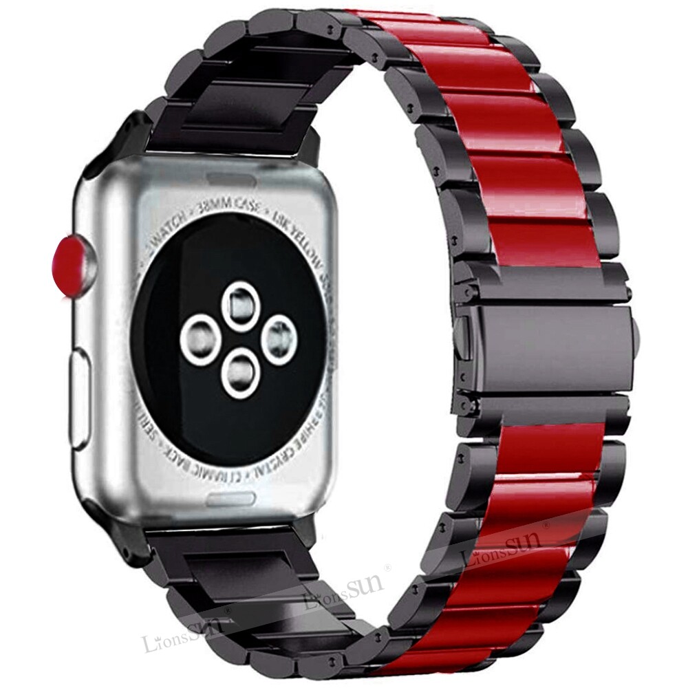 Stainless Steel Apple Watch Band Series 9 8 7 6 5 SE 42 40 44mm Ultra 49mm Strap