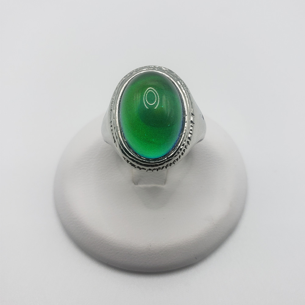 Men And Women Silver Mood Ring Color Changing Ring Size 6.5 7. 8. 8.5. 9. 9.5.10