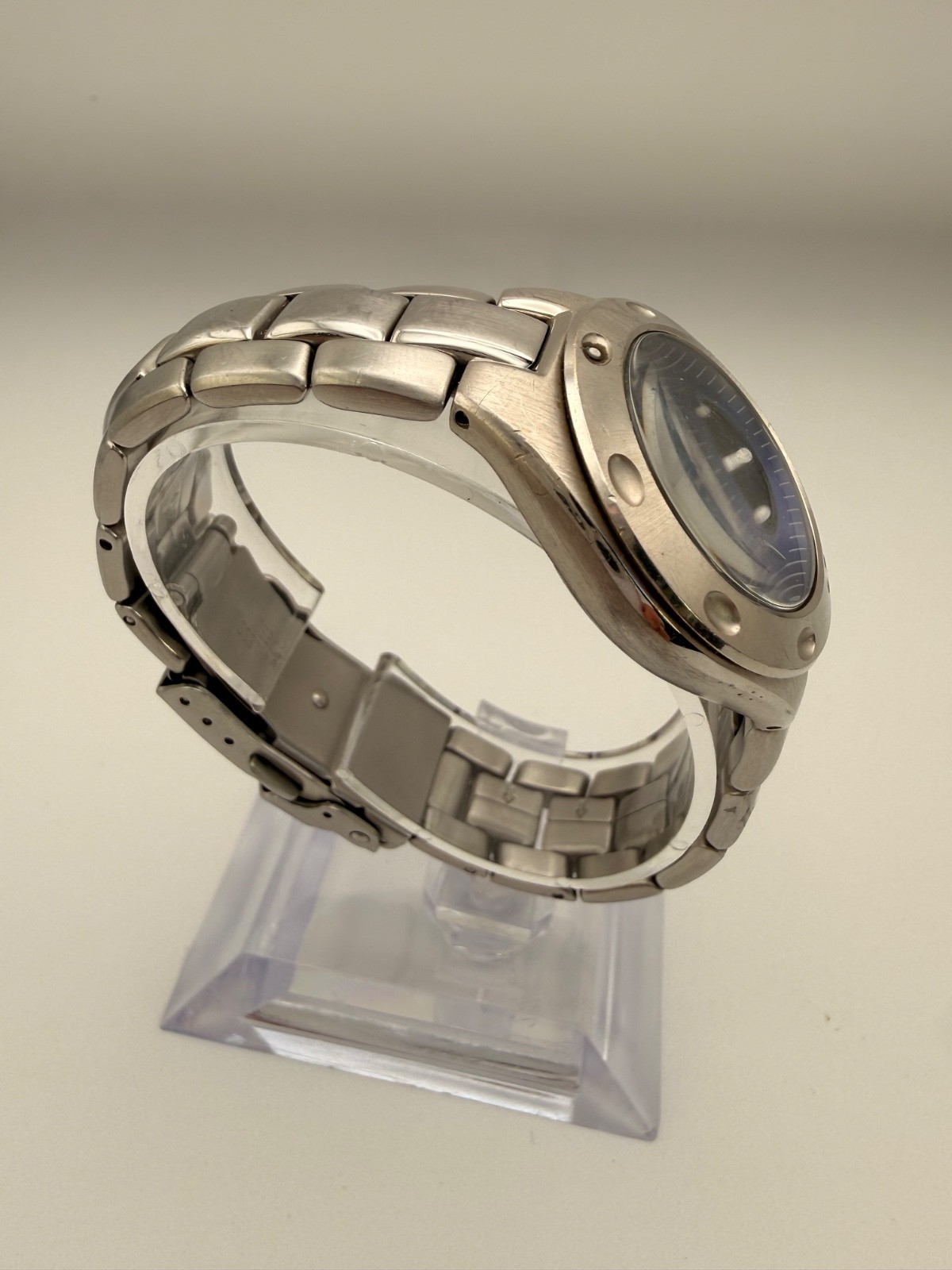 Fossil Sunburst Blue AM-3320 Women Stainless Steel Blue Sunburst Dial 100M Watch