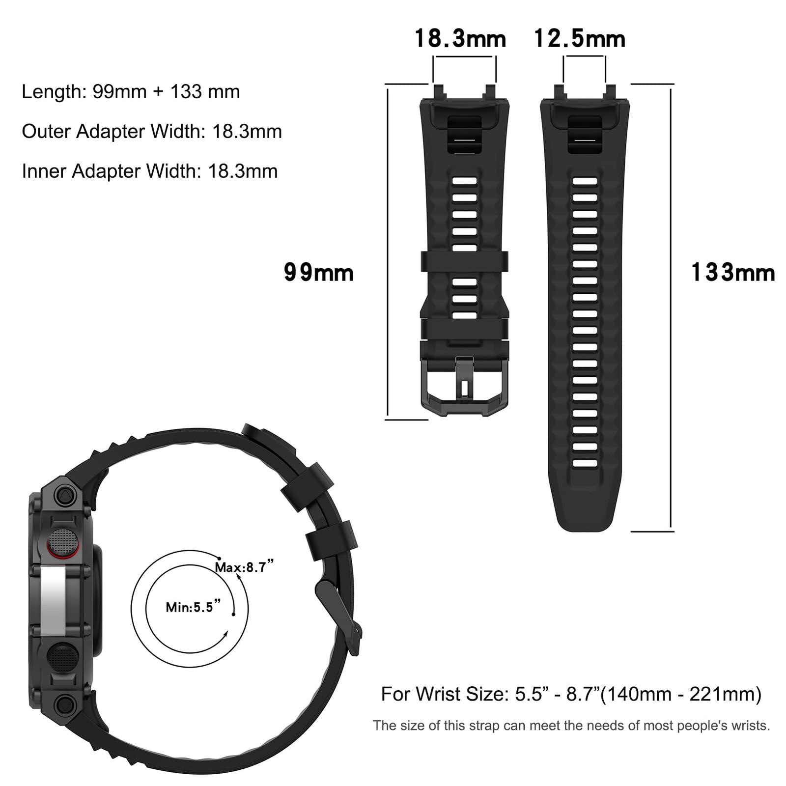 Lijinlan Compatible with Amazfit T-Rex 2 Watch Band Women Men, Purple