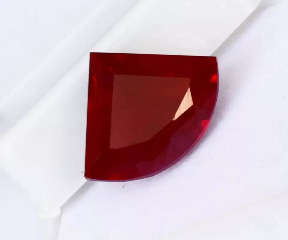 Natural 11 Ct Ruby Red Fancy Shape Certified Loose Gemstone With Free Gift