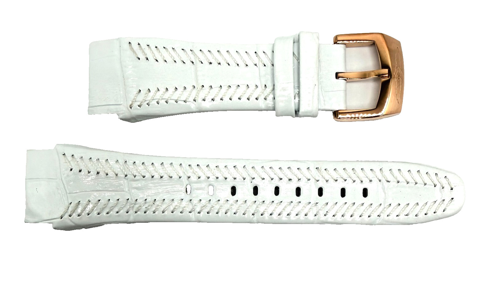 Authentic Invicta Lupah 6800 White Leather / Rose Gold buckle 23 mm Watch Band