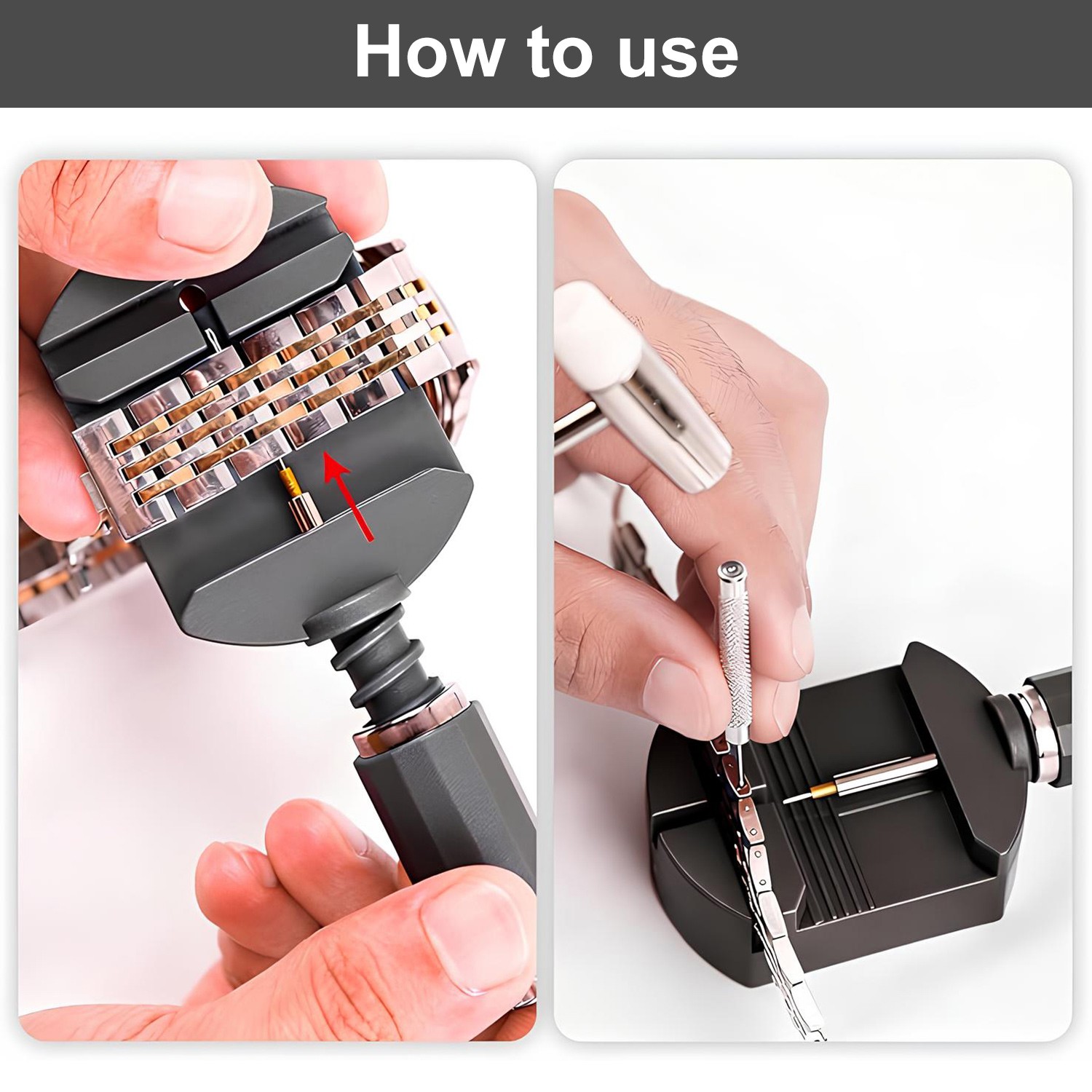 11 PCS Watch Link Removal Kit, Watch Band Sizing Tool for Watch Strap Adjustment