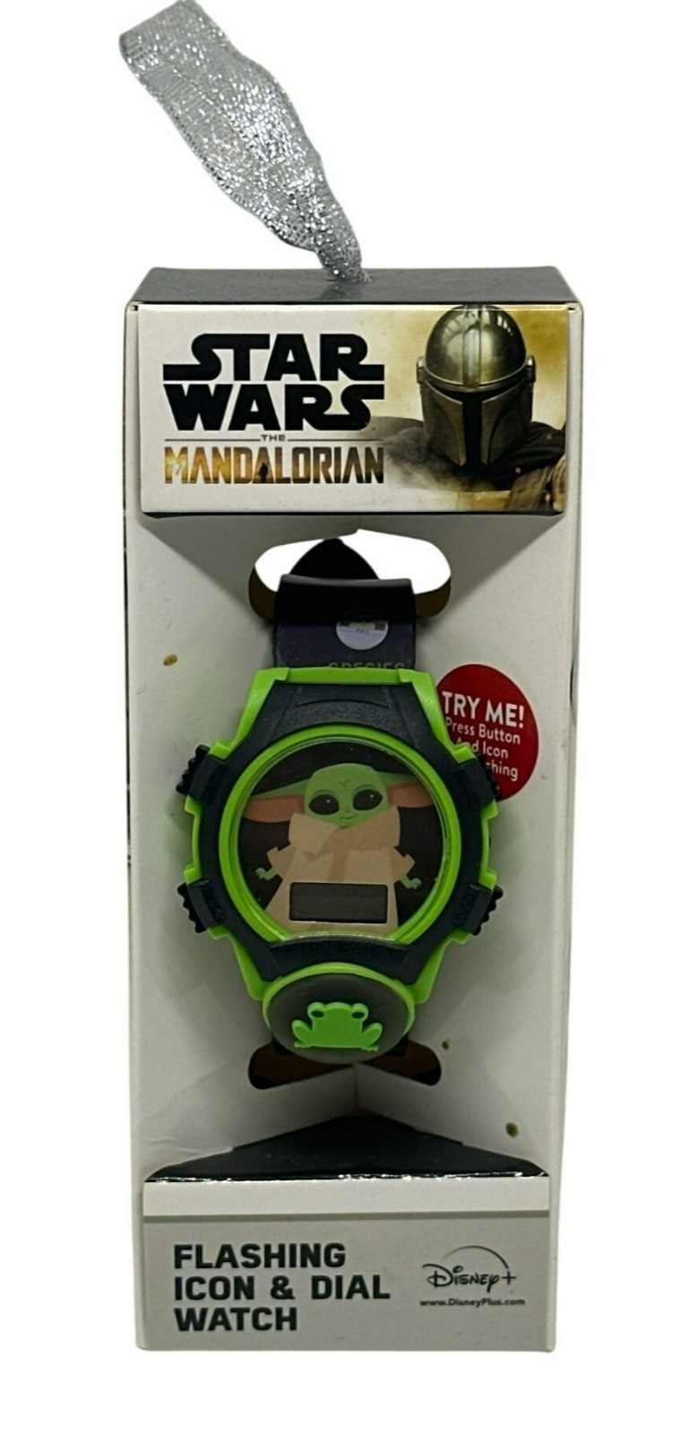 NWF Star Wars Mandalorian Baby Yoda Kids Flashing LCD Watch (Needs Battery)