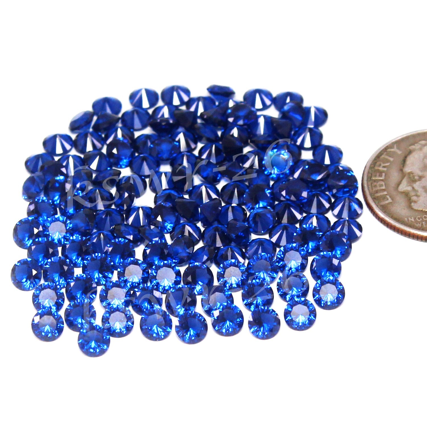 Natural Certified Montana Blue Sapphire 2.60 MM Round Loose Gemstone 10 Pcs Lot
