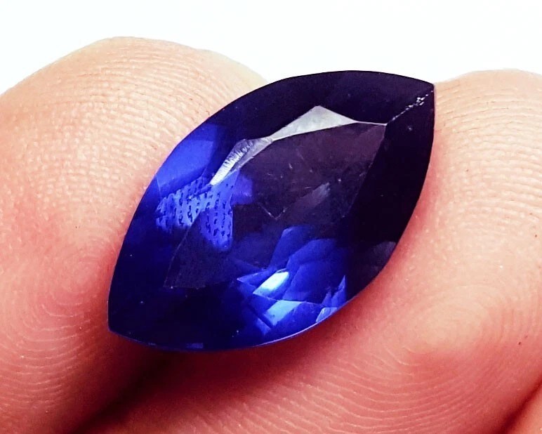 16.04 Ct Natural Blue Sapphire Marquise Cut AGL Certified Gemstone for Pendant