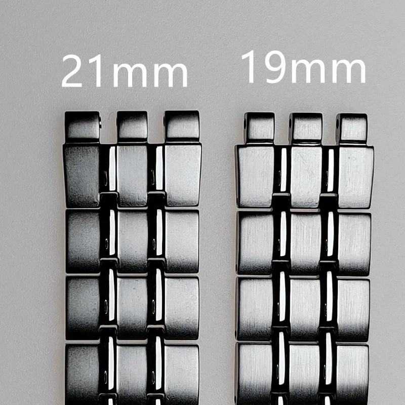 19 21mm Stainless Steel Watch Band Strap For Swatch Bracelet + Folding Buckle