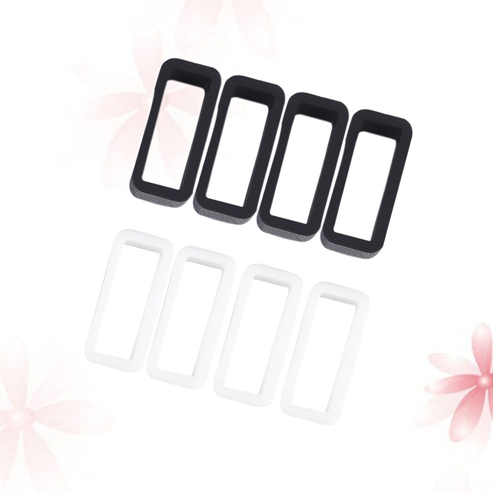8Pcs Watch Buckle Set Made of Premium Silicone Easy to Install Clasp for Watch