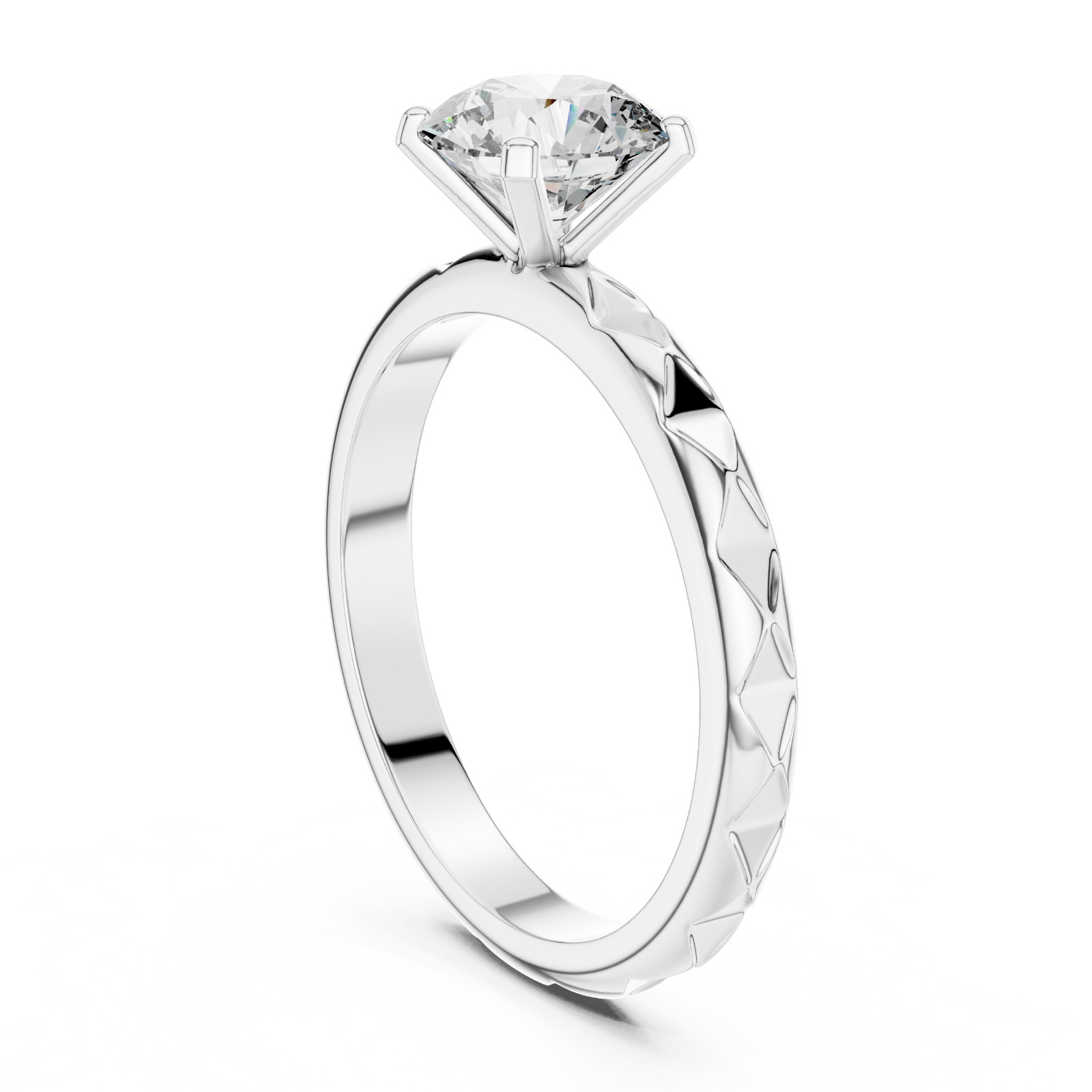 1 Ct Lab Grown Diamond IGI Certified Wedding Gift For Her Gold Ring 14 K F VVS