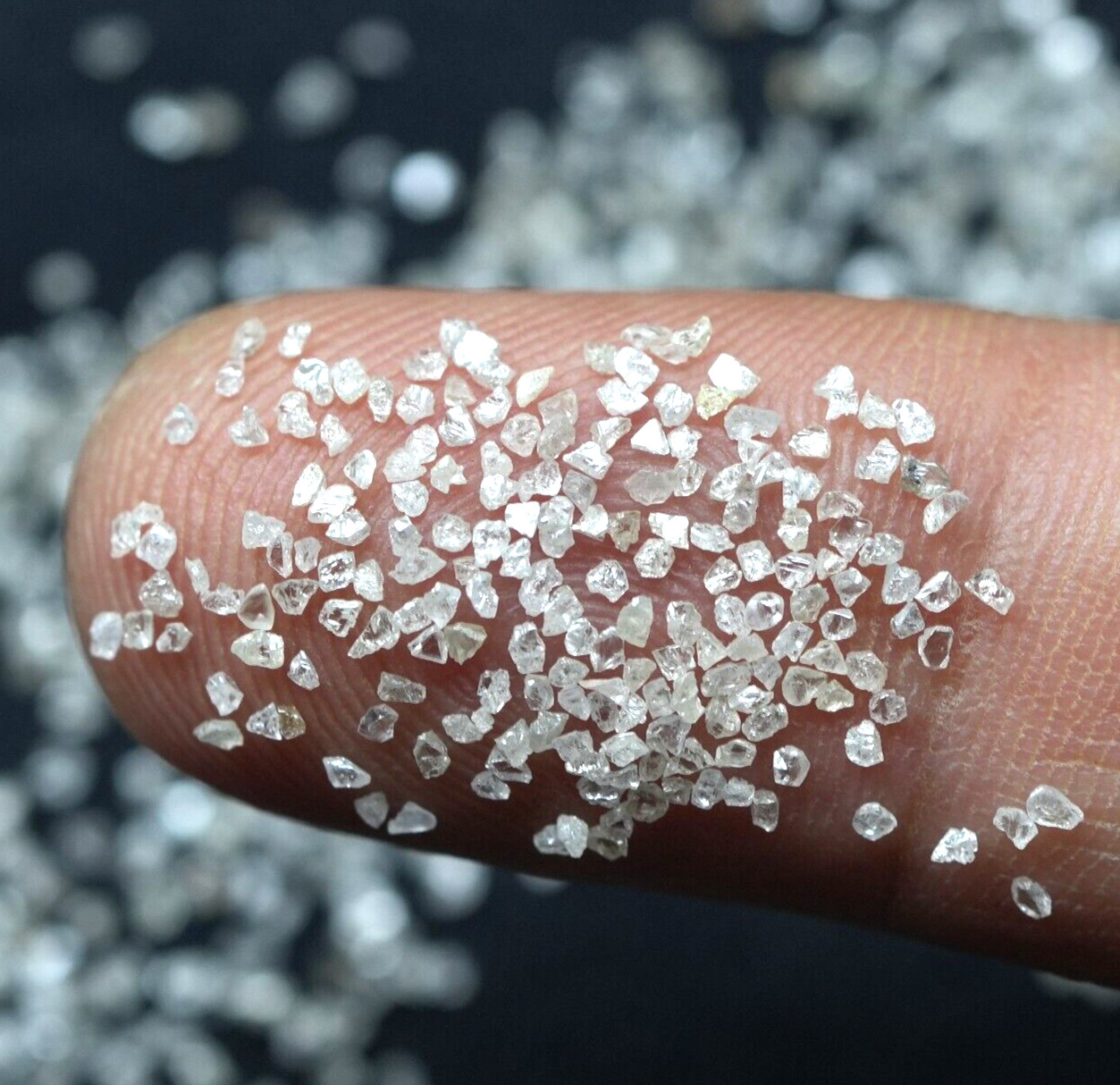 1.00 Carat Silver White Mix Uncut Small Natural Loose Rough Diamonds