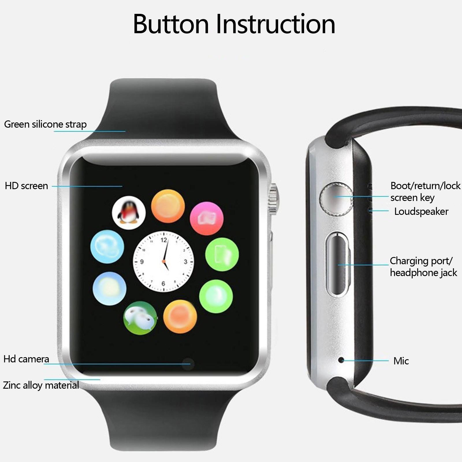 Smart Watch Bluetooth Phone Unlocked For Android Men Women Kids Gift Birtday