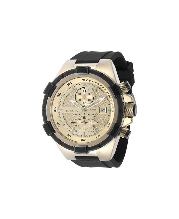 Invicta Mens 50121 Aviator Quartz VD51 Dial Watch Black