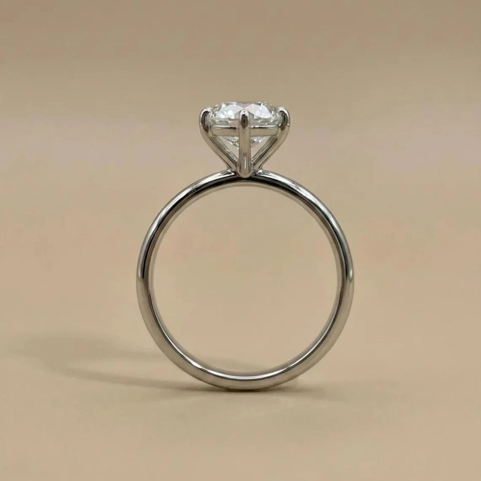 1.00Ct Heart Cut Lab Grown IGI Certified Diamond Ring Solid 925 Sterling Silver