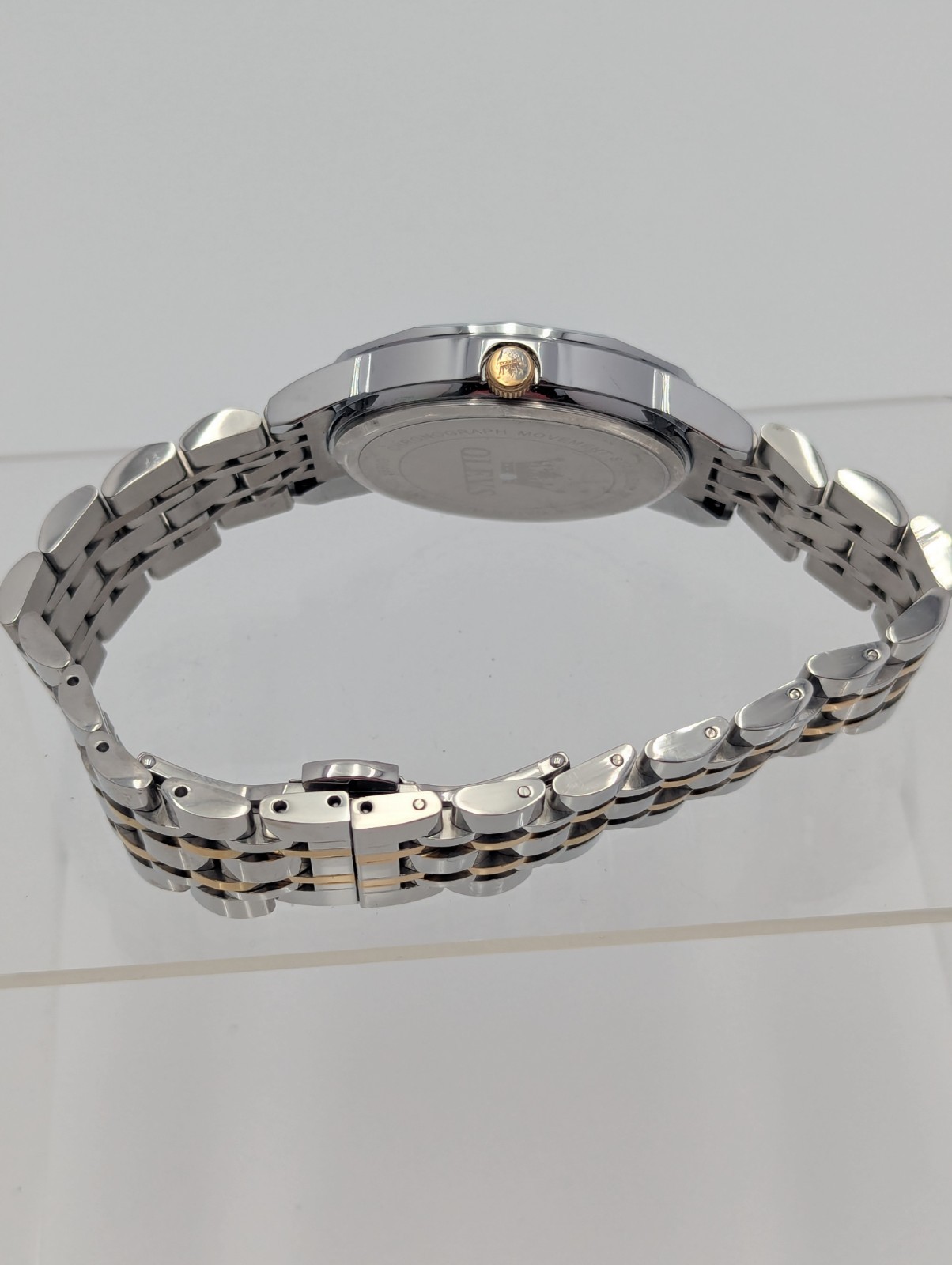 OLEVS Men’s Watch Quartz Classic Stainless Steel Diamond Day Date Wrist Watch