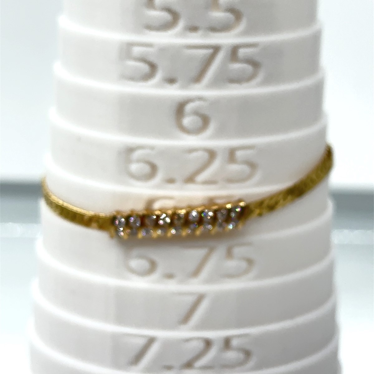 Gold-Diamond Bracelet 18 Diamonds .90 Carat T.W. 14K Yellow Gold 6.9 (MI1072396)