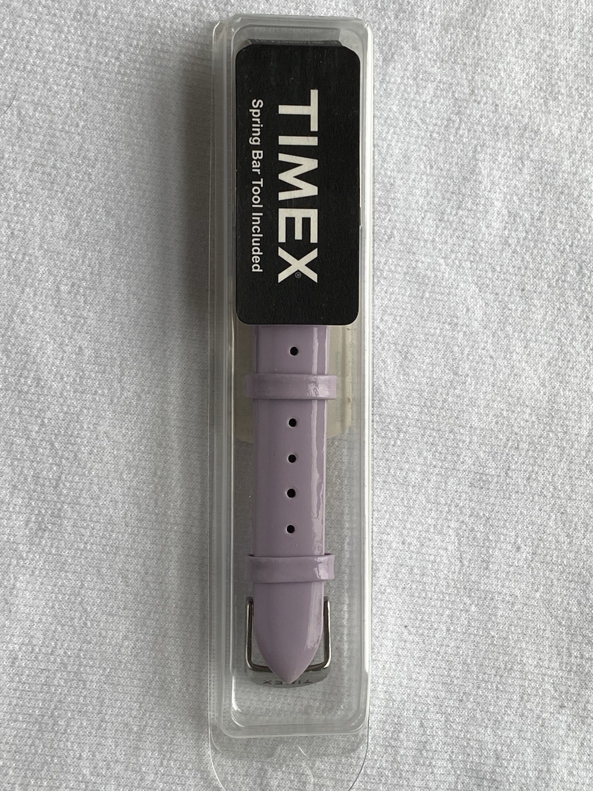 NEW Timex T7B947 TV Two-Piece Patent Leather Wristwatch Band Purple Strap