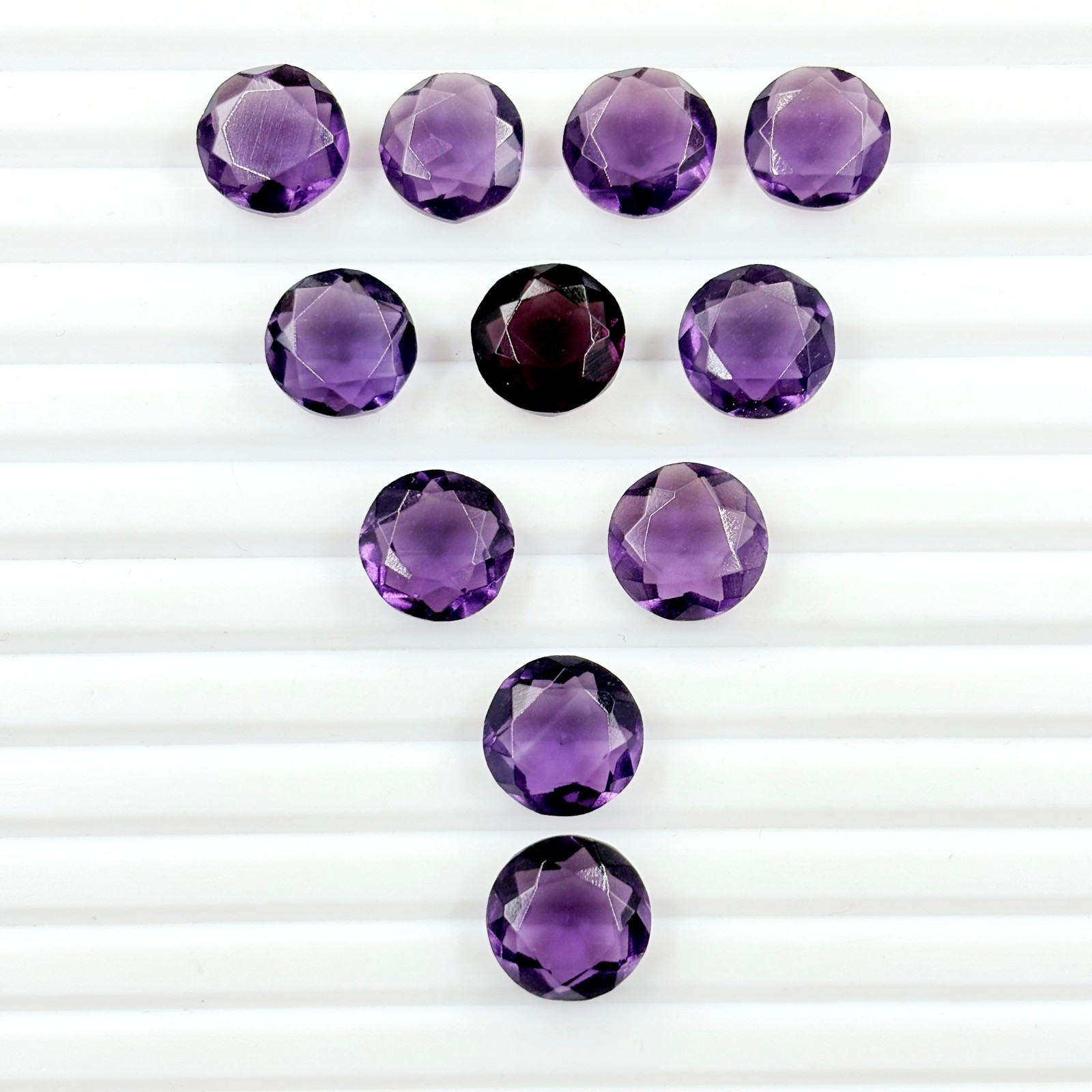 20 Pcs Faceted Purple Amethyst Hydro Quartz Loose Gemstone -6mm-25mm Approx