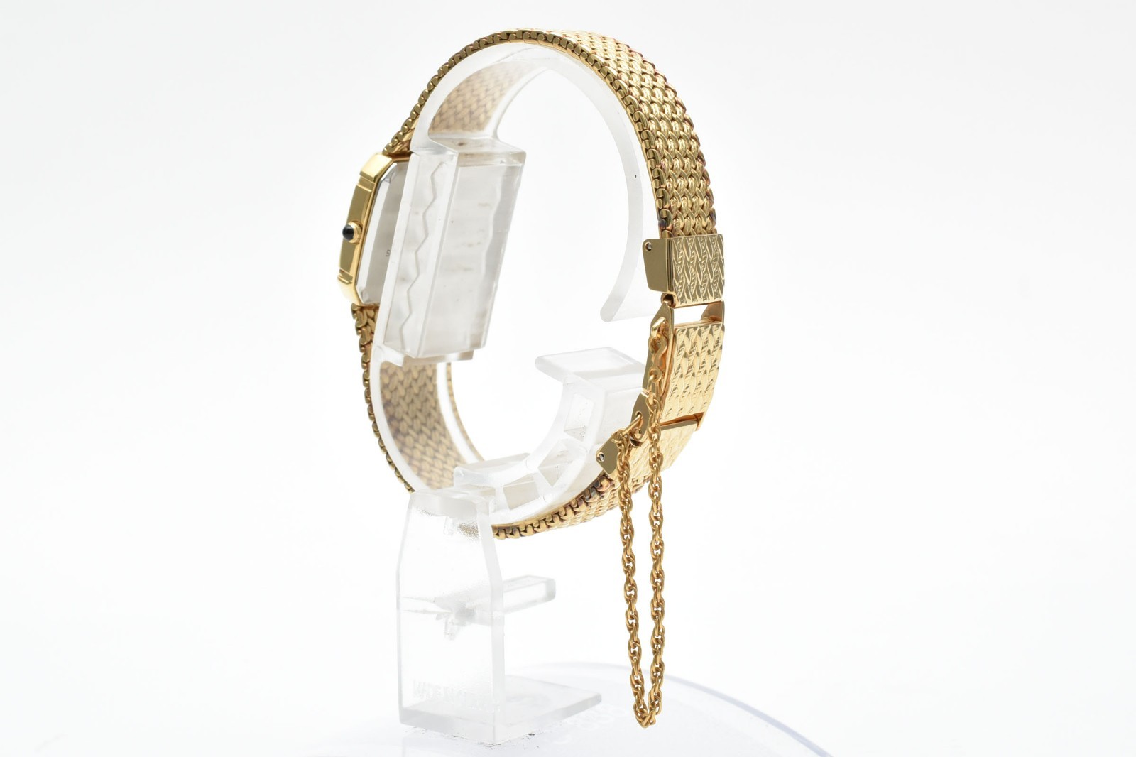 SEIKO Exceline 7321-5910 2P Diamond Gold 18mm Quartz Ladies Vintage Watch JAPAN