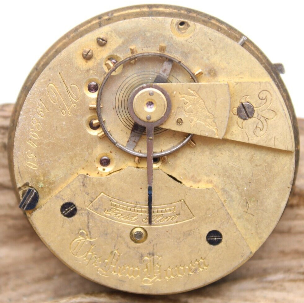 1853 THE NEW HAVEN POCKET WATCH MOVEMENT 1989450 45.4mm (FK2)