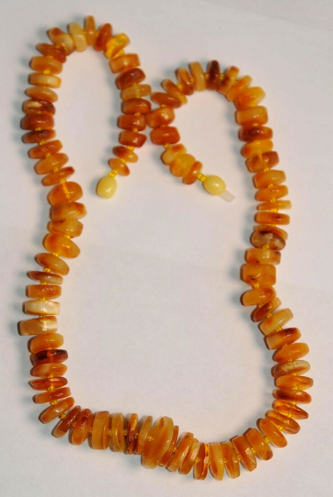 ✅51 cm =42gr RUSSIAN SOVIET BALTIC AMBER BEAD NECKLACE 琥珀 BRACELET STONE PENDANT