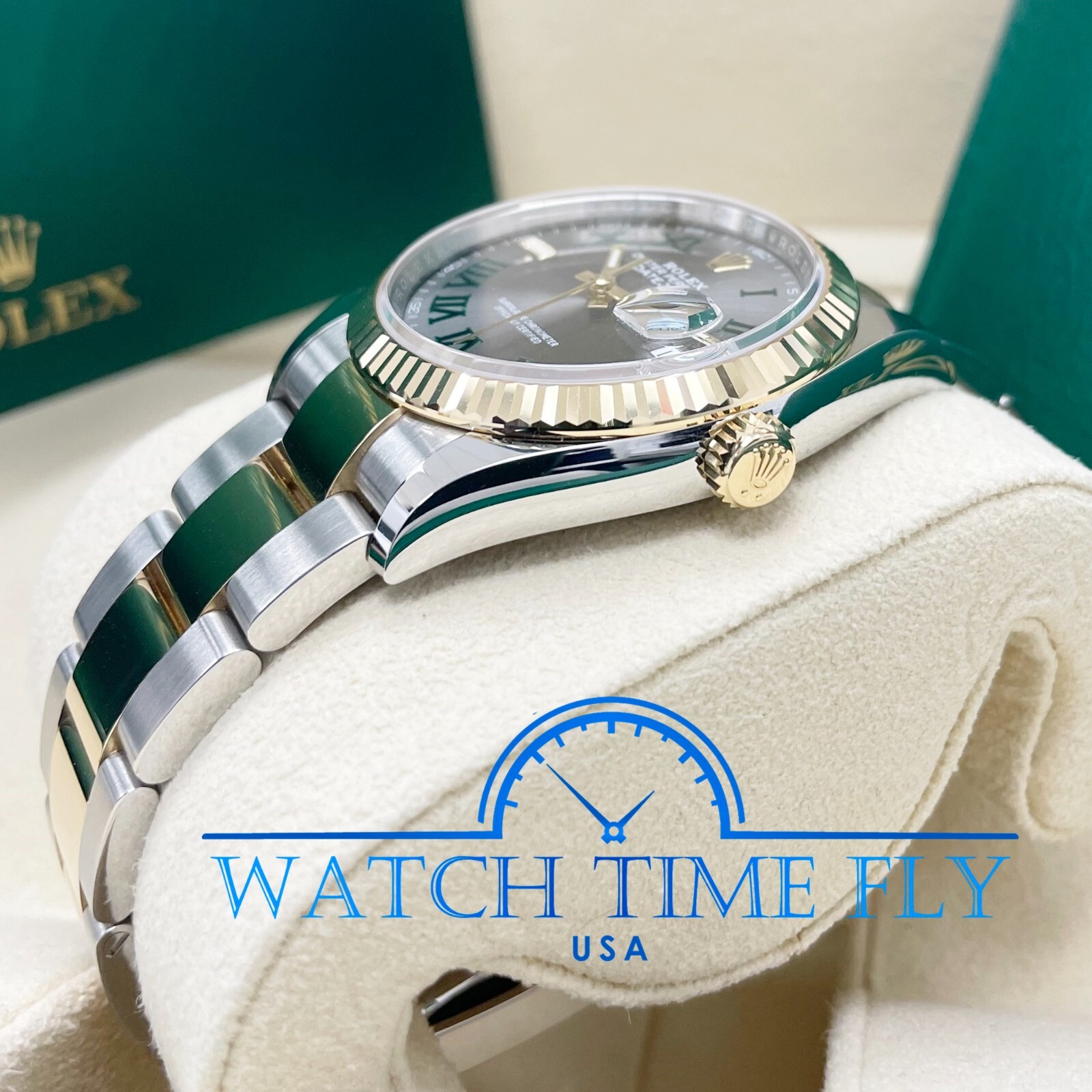 Rolex 126233 Datejust 36mm Two-Tone Steel/Yellow Gold Fluted Bezel Wimbledon