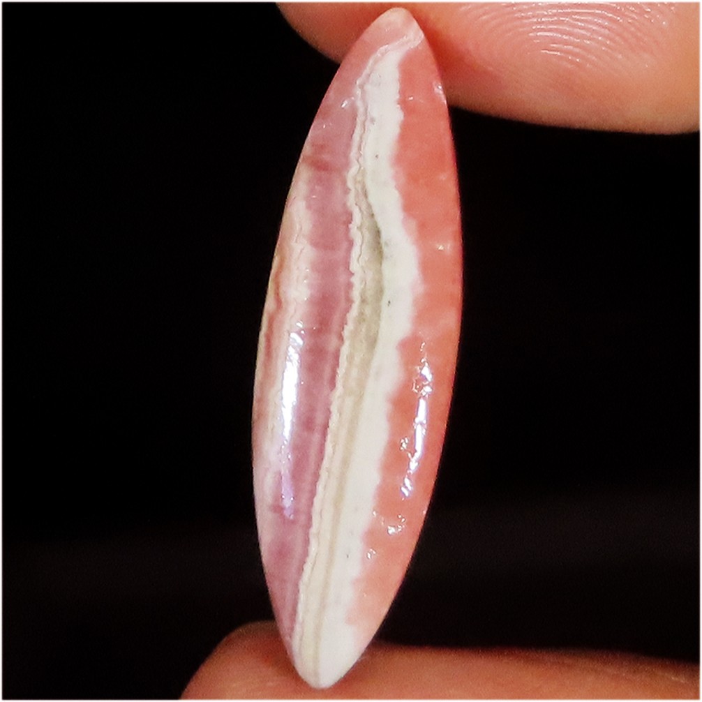 natural RHODOCHROSITE marquise shape loose gemstone 18.70 Cts. (08 x 30 x 05 mm)