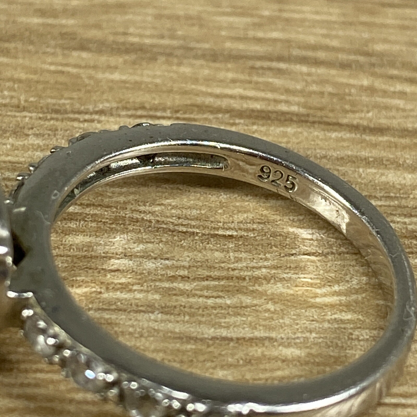 Vintage ZIRCONIA Sterling 925 Ring Womens NVC 6 – Main Stone Loose