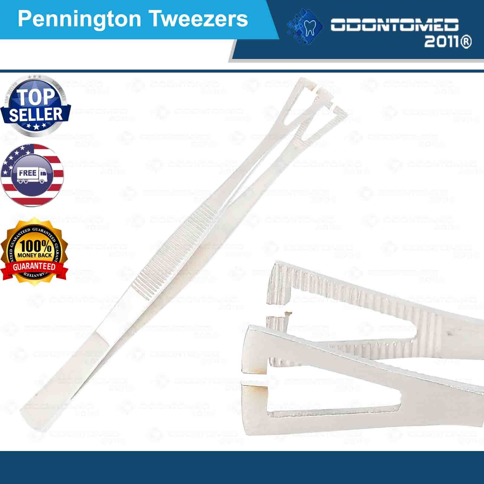 ODM Pennington Tweezers Slotted Clamp Forceps 6” Body Piercing Tools NEW