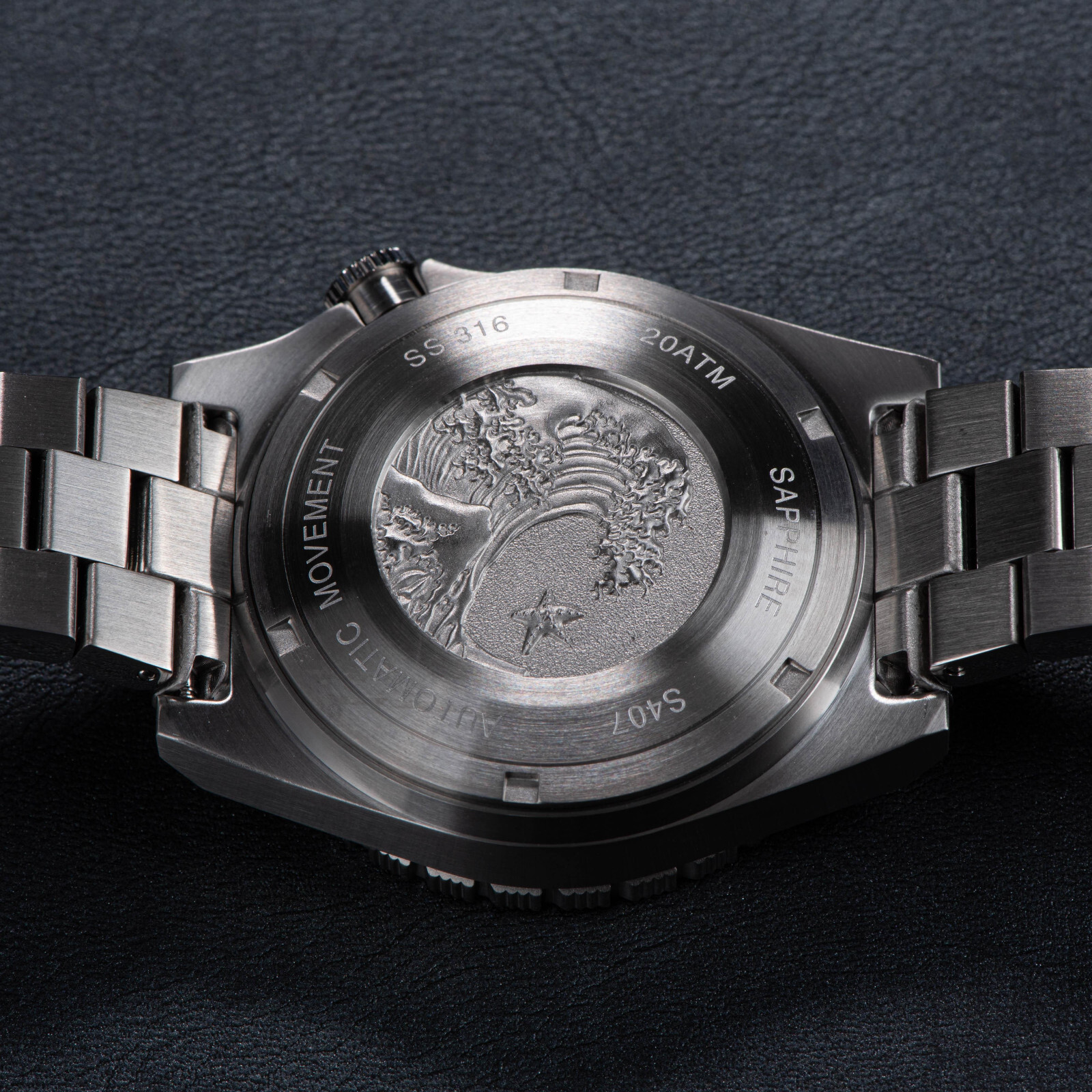 Seestern V3 S407-600T.W Genuine Ceramic Bezel 200m DIVER’S Sport Watch WHITE