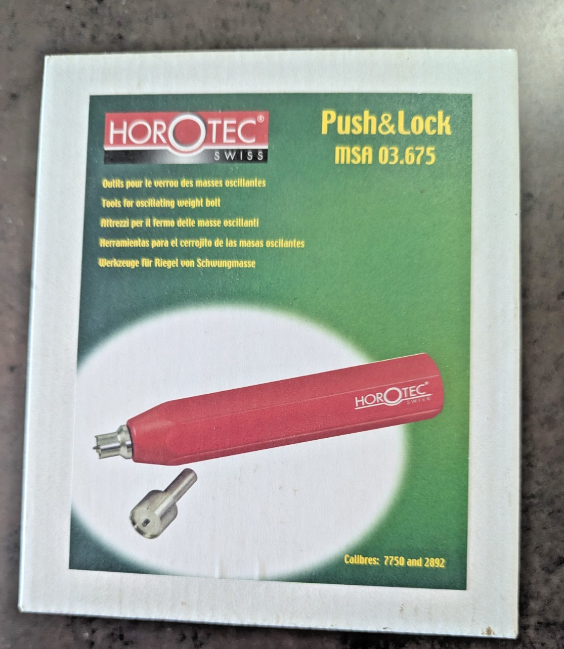 Horotec Swiss Push & Lock MSA 03.675 For Oscillating Weight Bolt