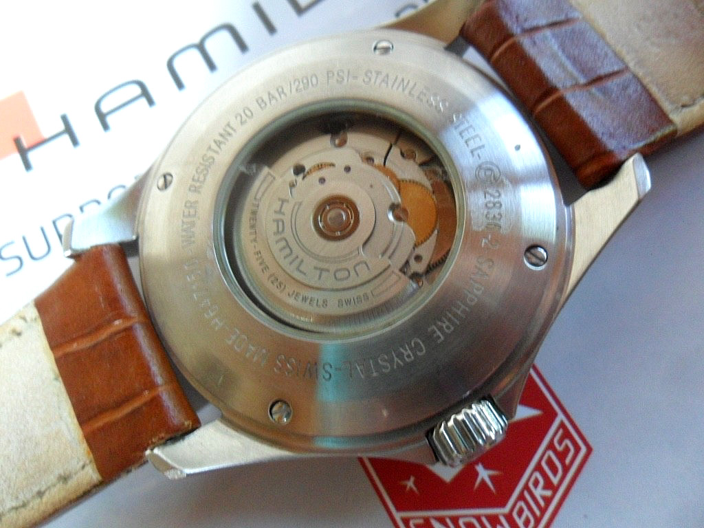 46 mm S/S Men’s Hamilton Khaki Pilot 25 Jewel Swiss Automatic Watch H647150 Runs