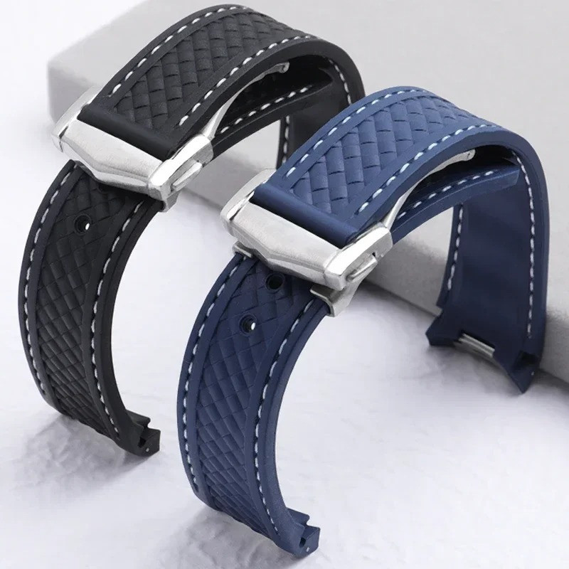 Fit for Omega Seamaster Aqua Terra 150M Worldtimer 43mm FKM Rubber Strap 0 21mm