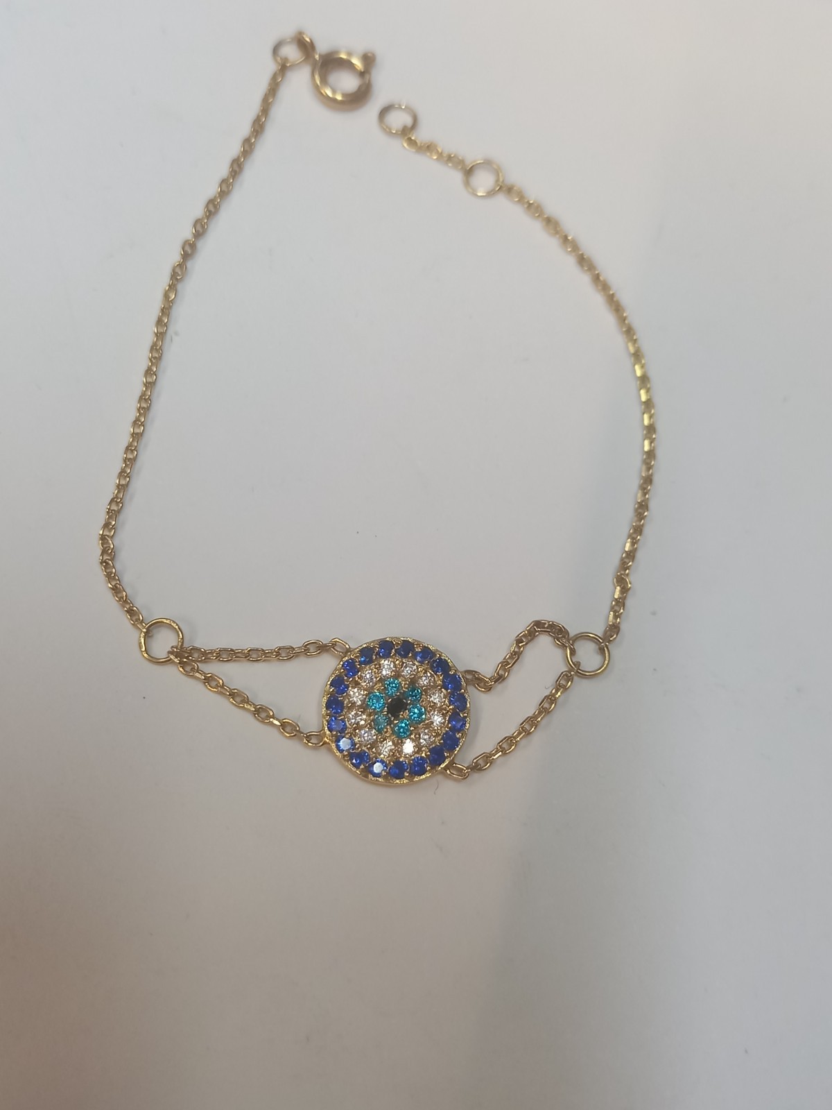 18ct Yellow Gold Gem Stones Bracelet