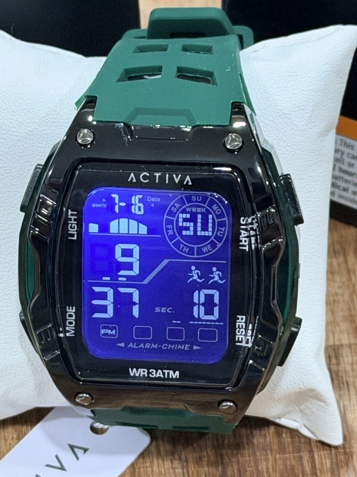 Invicta Presents Activa X Digital Men’s Watch – 46mm. Army Green (ACW8130-003)