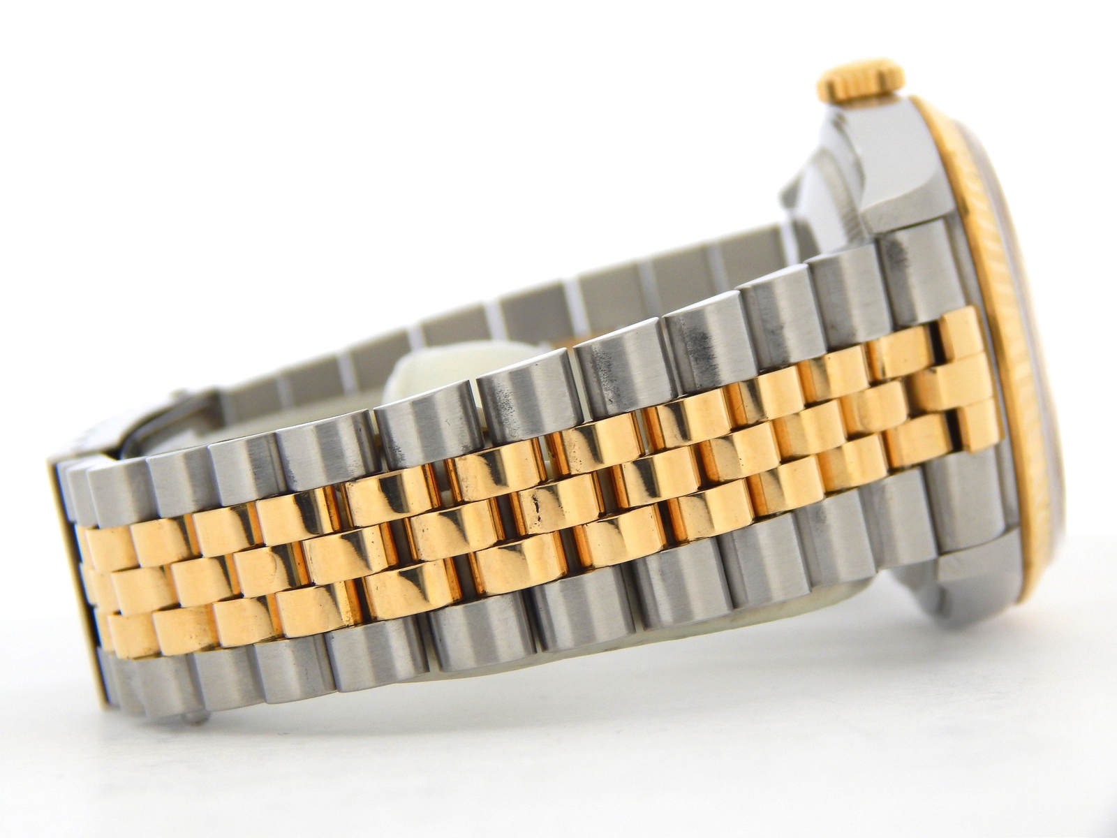 Mens Rolex 2Tone 18k Gold Stainless Steel Datejust Watch Anniversary Dial 16233