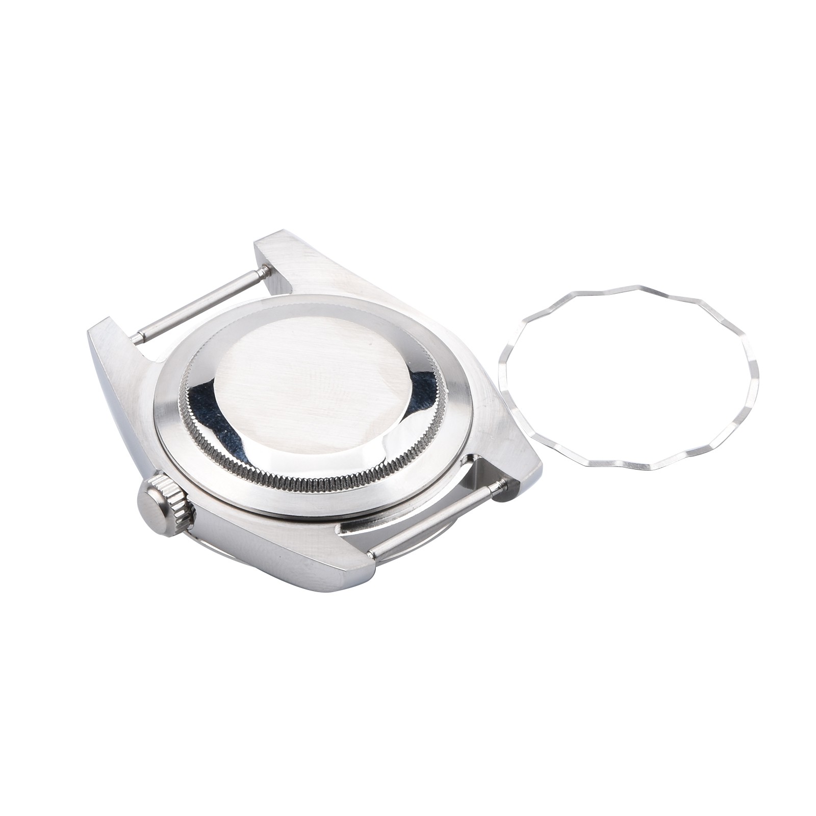 39mm 5ATM Life Waterproof Sapphire Glass Steel Watch Case For Seiko NH35 NH36 E